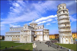 Marble Steps at the Leaning Tower of Pisa